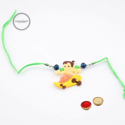 Chhota Bheem with Skate Board | Cartoon Themed Kids Rakhi for Rakshabandhan