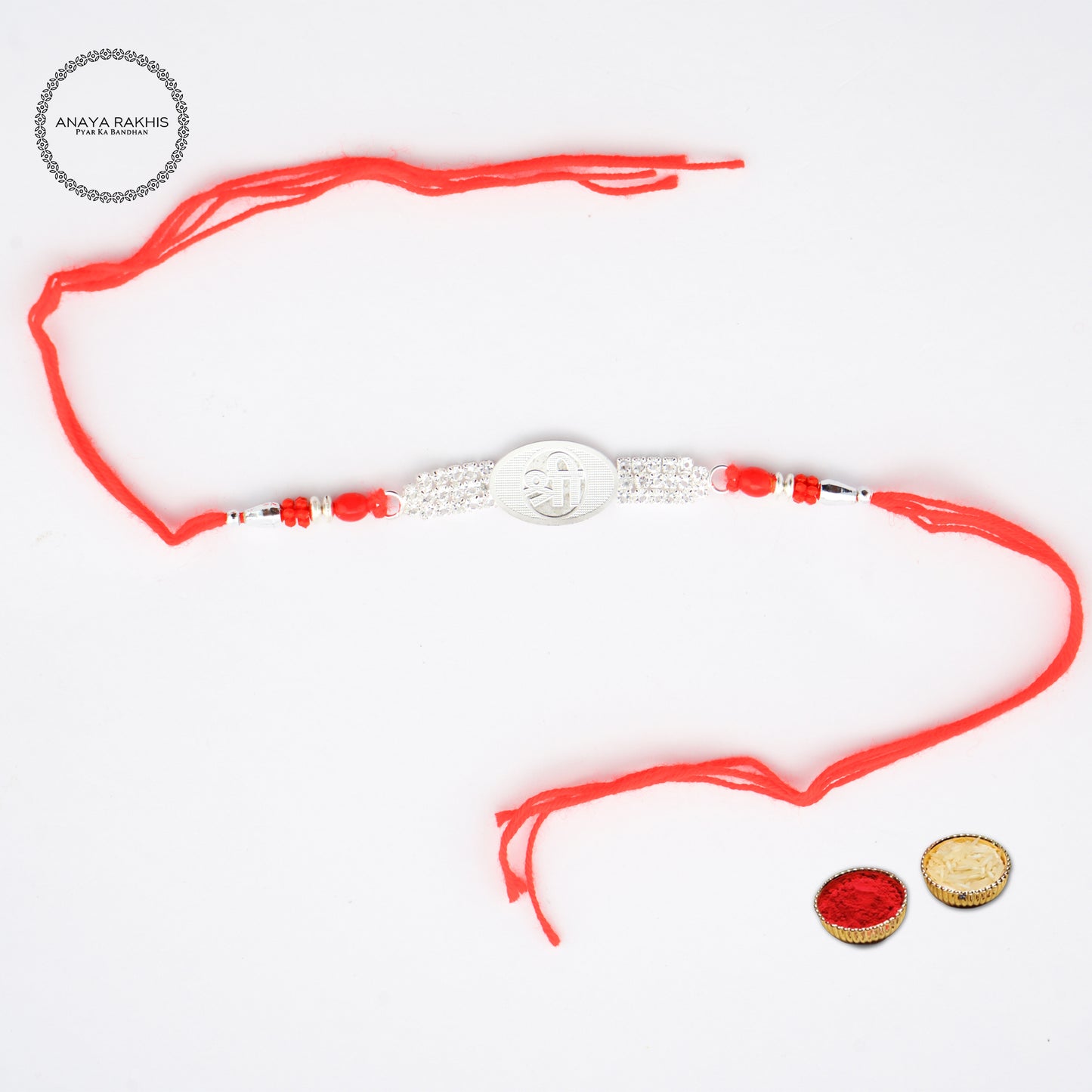 Simple Stylish Shree Design Single Rakhi for Rakshabandhan