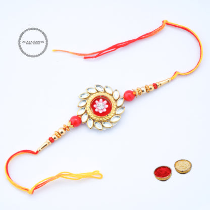 Rangoli Design Single Rakhi for Rakshabandhan