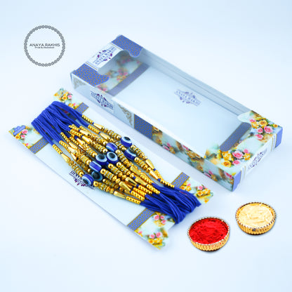 Evil Eye Thread Rakhi for Rakshabandhan | Bhaiya | Bhai | Brother (12 Pack Box)