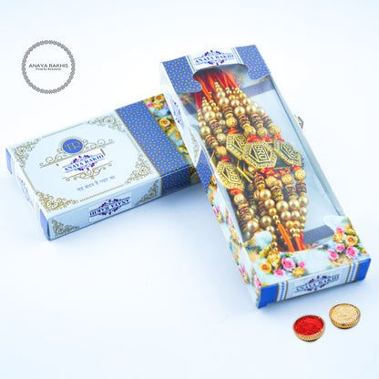 BRO and Pearl Added Thread Rakhi for Rakshabandhan (12 Pack Box)