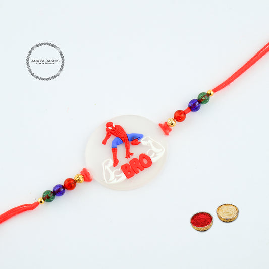 Spider Man Cartoon Themed Kids Rakhi for Rakshabandhan