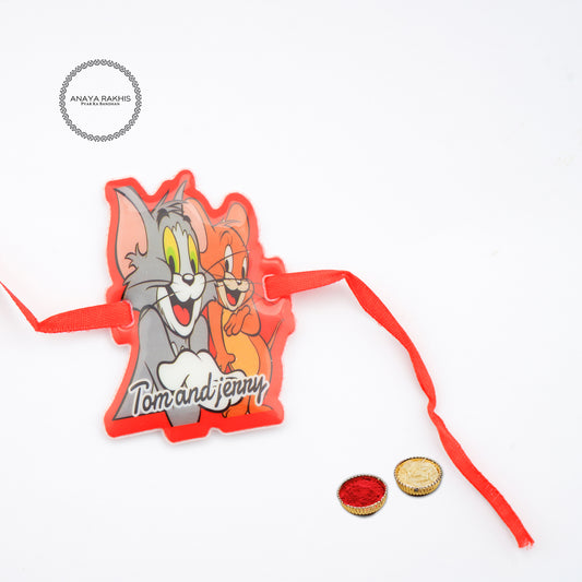 Tom and Jerry Cartoon Themed Kids Rakhi for Rakshabandhan