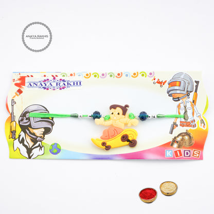 Chhota Bheem with Skate Board | Cartoon Themed Kids Rakhi for Rakshabandhan